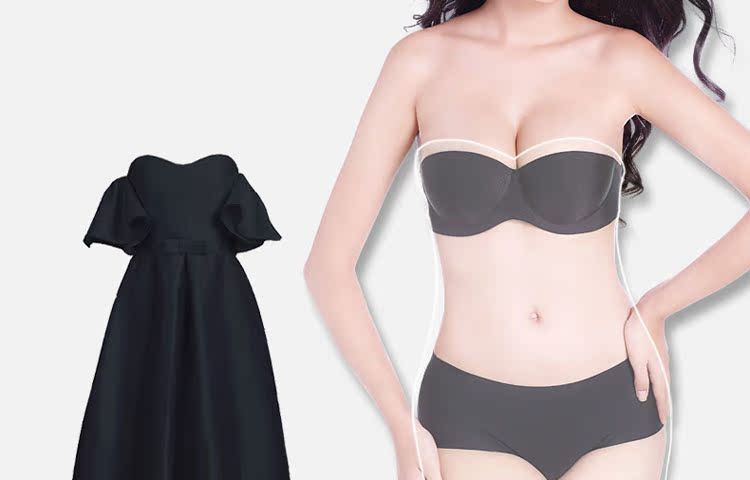 Cười một chiếc áo ngực quây vô hình Wu áo lót nữ liền mạch tụ tập nửa cốc ngực chống trượt lưng áo ngực bra thể thao đẹp