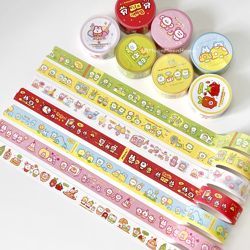 Glowing packaging MoonMoonHome Cute girly heart small animals hand-painted style pocket tape