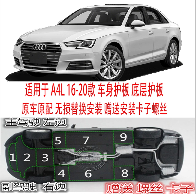 Tấm bảo vệ gầm A4L mới của Audi, tấm bảo vệ hộp số động cơ, tấm bảo vệ khung xe, tấm bảo vệ dưới cùng, tấm thân xe - Khung bảo vệ