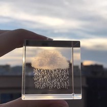 (Zero To 100) Rainy Cloud crystal pendulum pieces cured to send men and women friends desktop Home Decorative Gifts