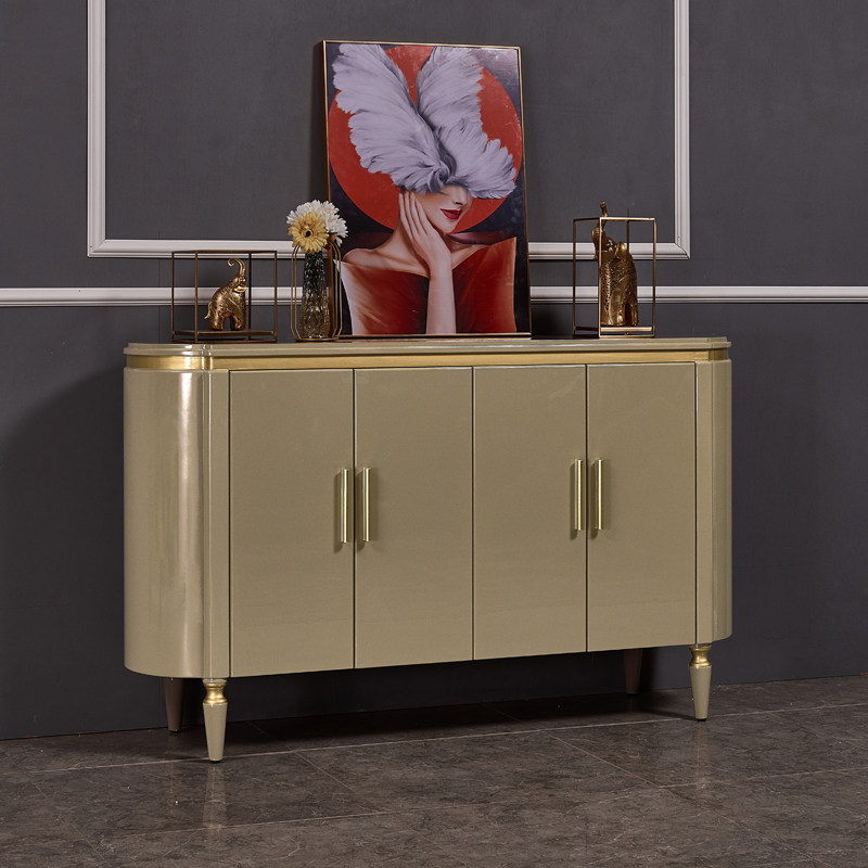 Entrance entry porch cabinet light luxury paint dining cabinet simple postmodern whole shoe cabinet home living room storage cabinet