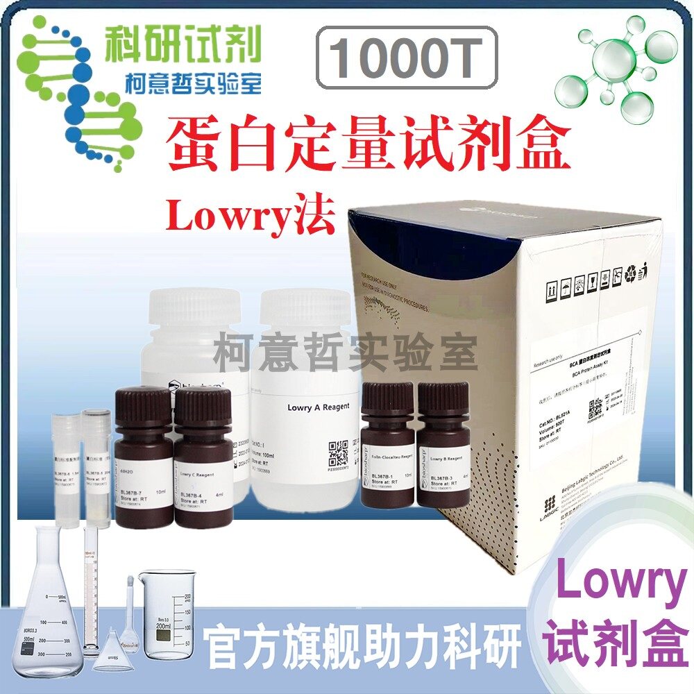 Lowry法蛋白定量试剂盒 改良Lowry蛋白含量测定试剂盒 [1000T 样]