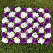 Special price Silk wedding row flower arches simulation flower door flower door flower joy Pavilion decoration row flower color optional