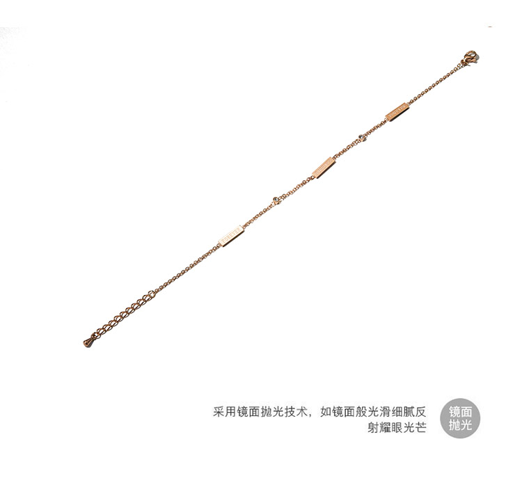 Vòng chân vàng hồng nữ cảm giác 18K dây chuyền vàng hồng dành cho trẻ em Phiên bản tiếng Hàn của nữ sinh viên giản dị Sen Bộ nhẫn chân bạn gái - Vòng chân lắc chân nữ handmade