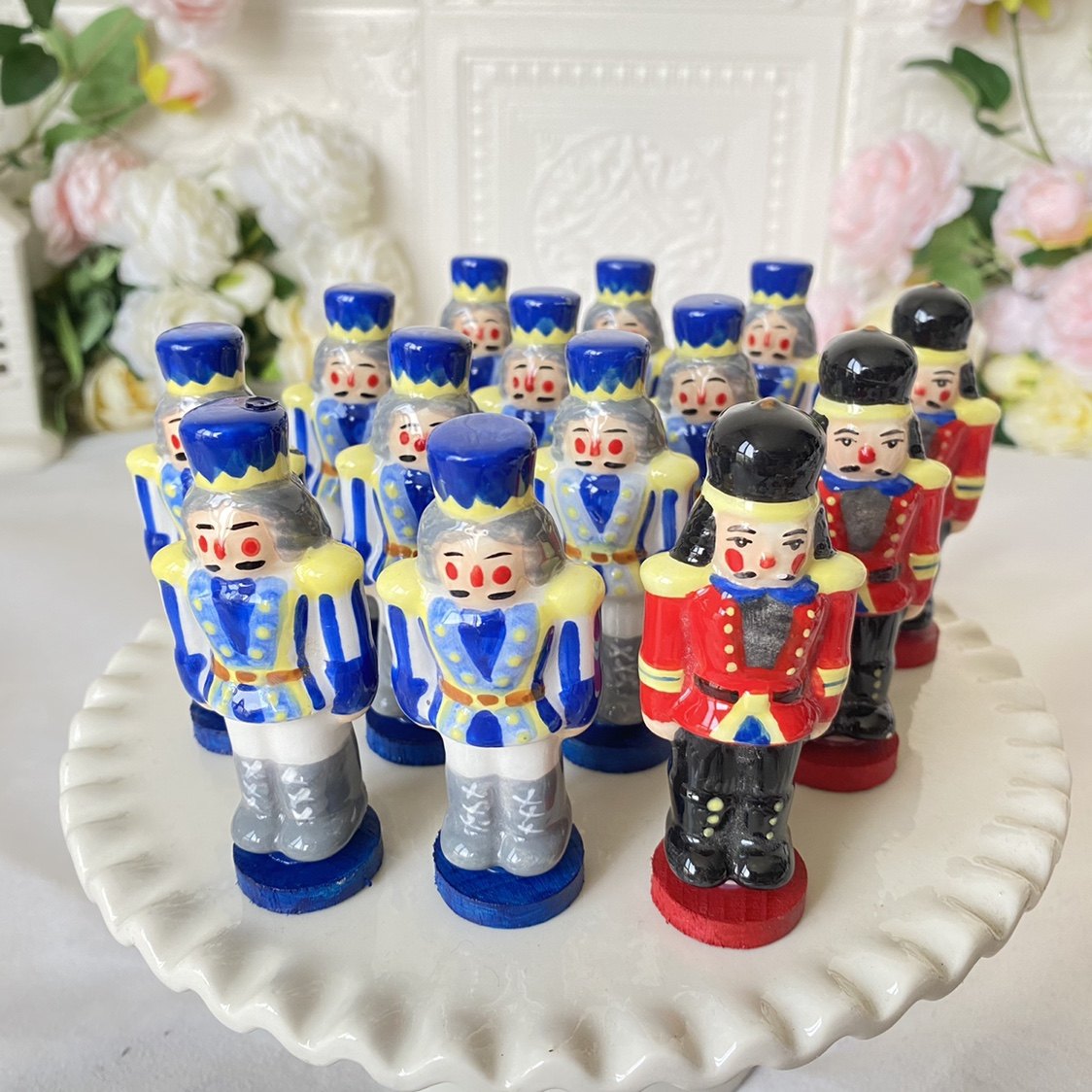 Ceramic Walnuts Clips Pendant Small Pendulum Pieces Mini Scene Scenario Decoration Craft Gift Hem Accessories Ceramic Pendulum