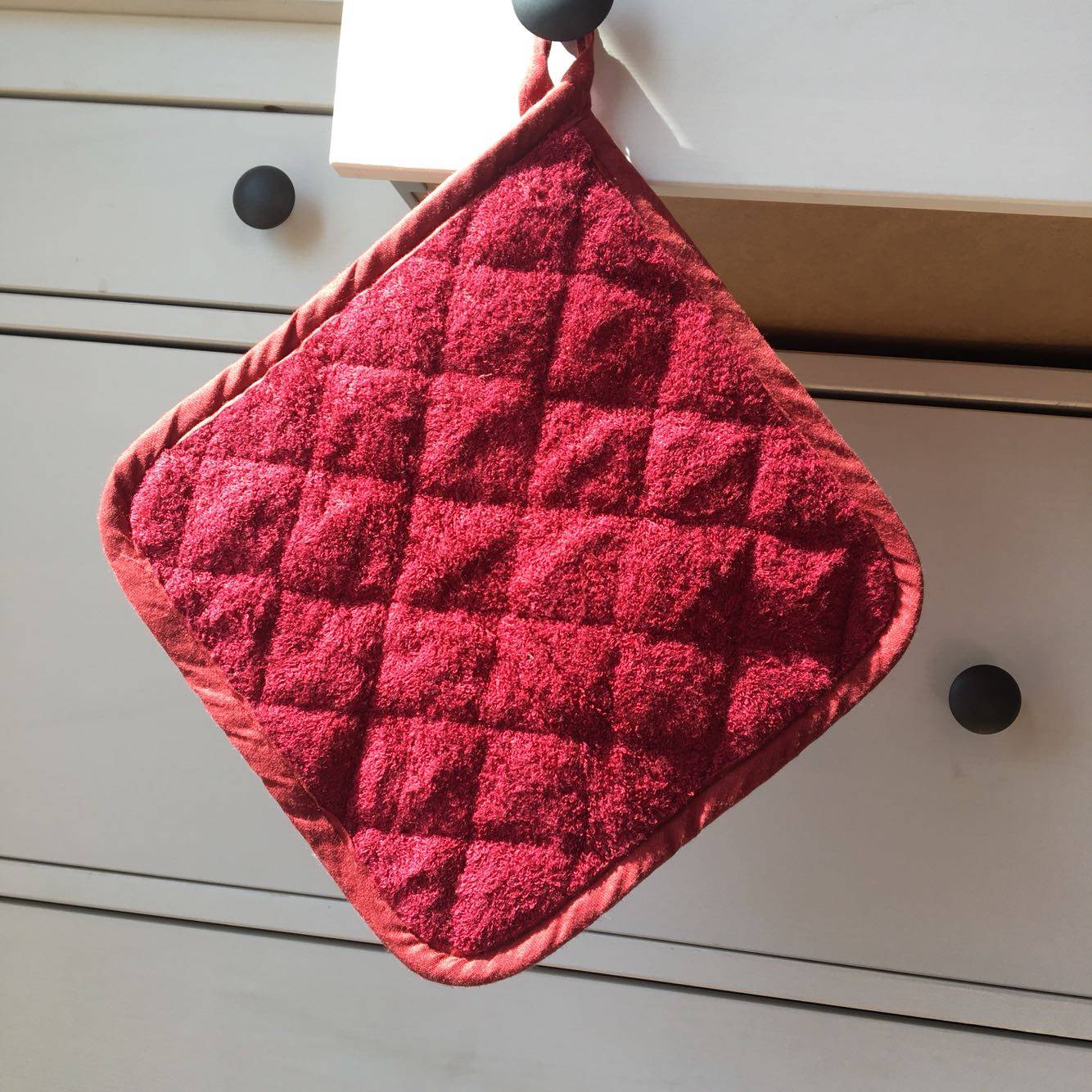 Export pure cotton bamboo fiber microwave oven insulation mat kitchen anti-mat cup mat cup mat