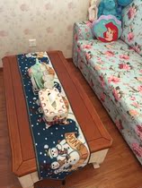 American Country European Retro Mediterranean in Wind Food Table Flag Table Tea Cut Mat 33*180 Snowman Brothers