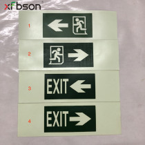 Self-luminous luminous sticker Fluorescent indicator tape Exit channel evacuation safety fire escape indicator arrow reflective