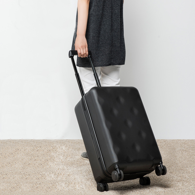 Korean Version Scratch-resistant Customs Lock Suitcase Man Frosted Mute Pull Rod Box Pure Color Large Capacity Travel Den Case Woman