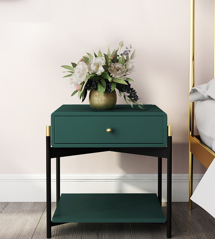 Free White Black Modern Iron Golden Nightstand Coffee Sofa End Bedside