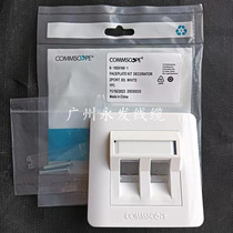 CommScope AMP dual-port network information panel 8-1859168-1 British oblique mouth with dust cover thickening
