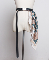 Silk scarf Belt womens jeans shirt waist seal womens corset decoration with skirt belt windbreaker suit suit fabric accessories