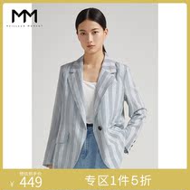 Mall Tongan MM Lemon Small West Suit Thin minimalist commuter Temperament Striped Suit Jacket woman 5A7110111Q