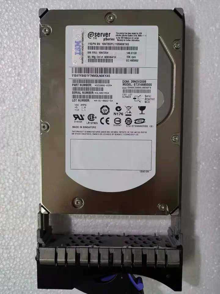 IBM 3647 pSeries 146 8G 15K SAS P6 mechanical hard disc 10N7232 42R4234