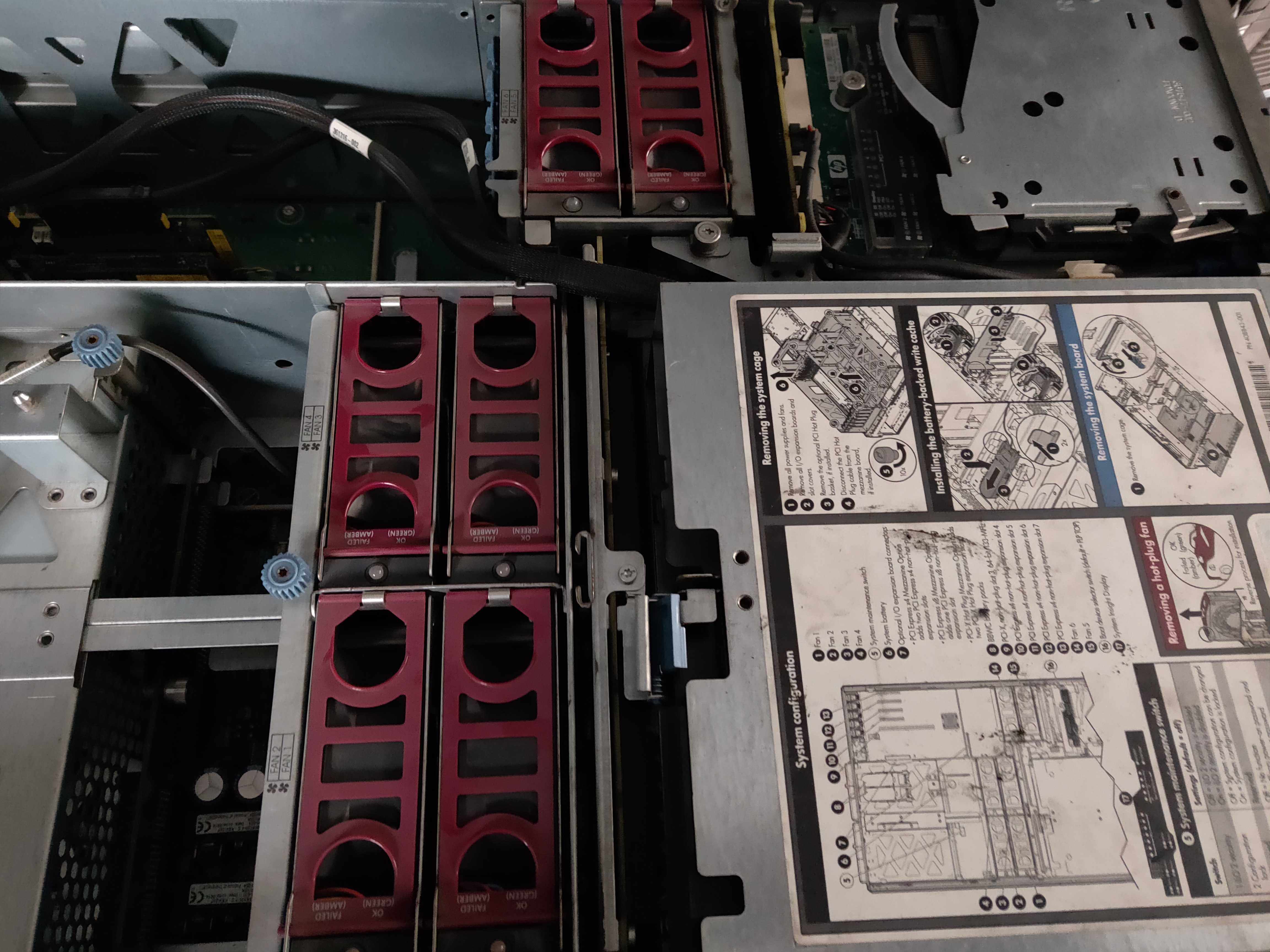 Original HP DL580G3 DL580 G4 ML570G3 ML570G4 Mothercase Fan 233101-002