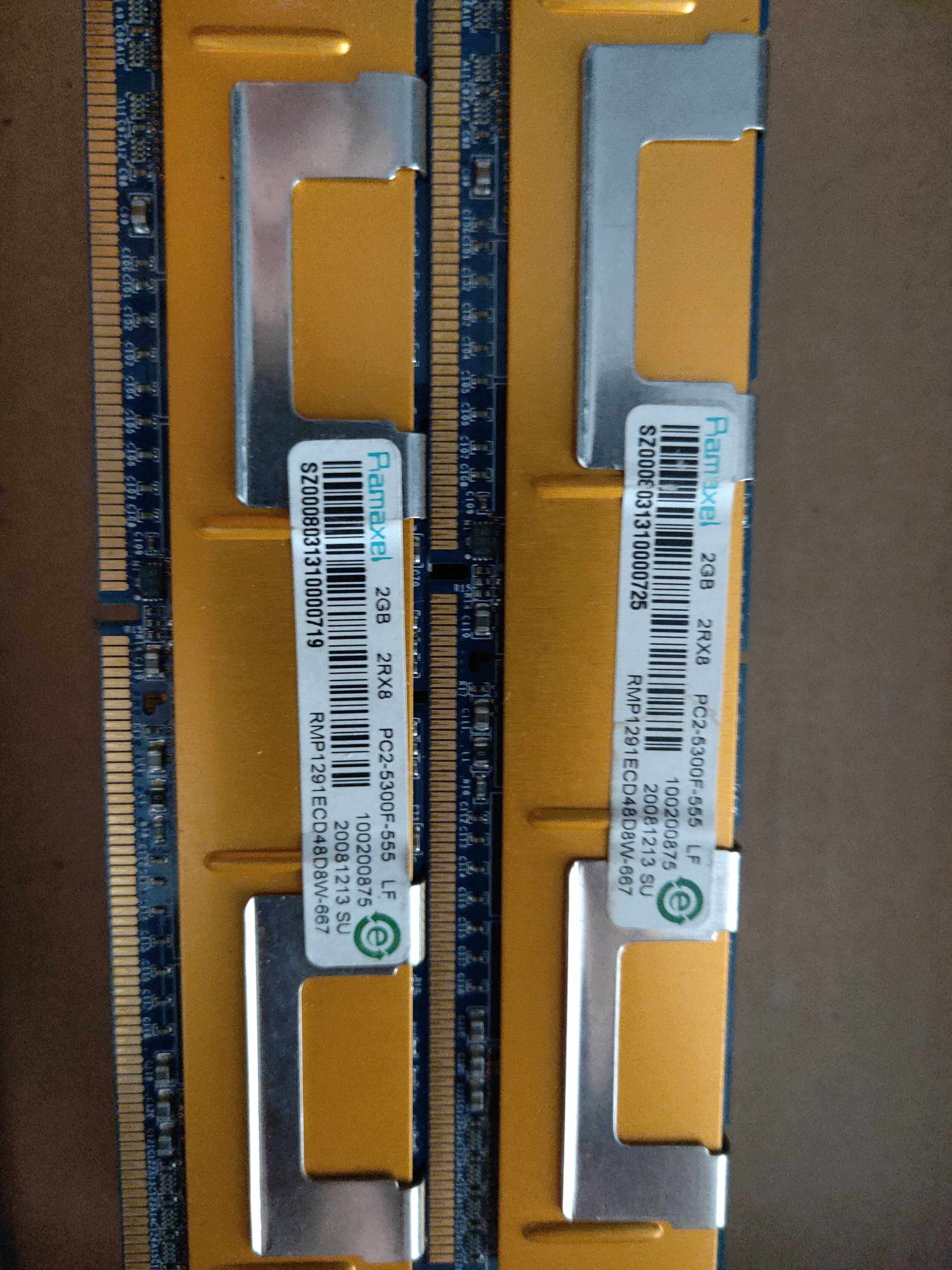 Magnesium Light Hyundai Samsung HP 2G FBD ddr2 667 Memory 2R × 4 PC2-5300F