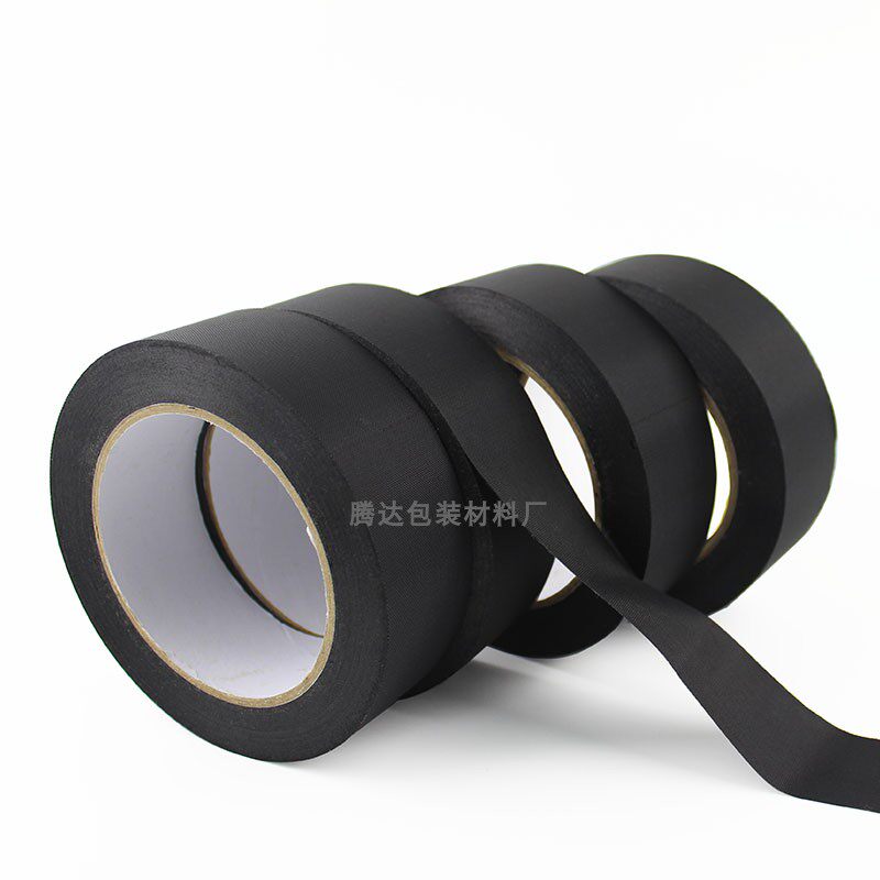 Black single-sided reinforcement with nylon cloth reinforced rubberized fabric oxford cloth reinforced adhesive tape shoe material hand bag leather commonly used