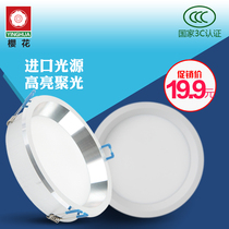 led Downlight ultra-thin 3W embedded 2 5 inch 3 inch 5 inch 8 inch round ceiling hole light spotlight