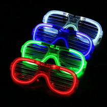  Blinds led glasses luminous glasses prom fluorescent cold light glasses funny party glasses