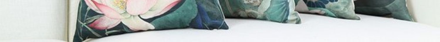 Trung Quốc retro mực hoa sen vải lanh lanh gối gối phòng khách sofa gối với lõi - Trở lại đệm / Bolsters gối kê lưng văn phòng