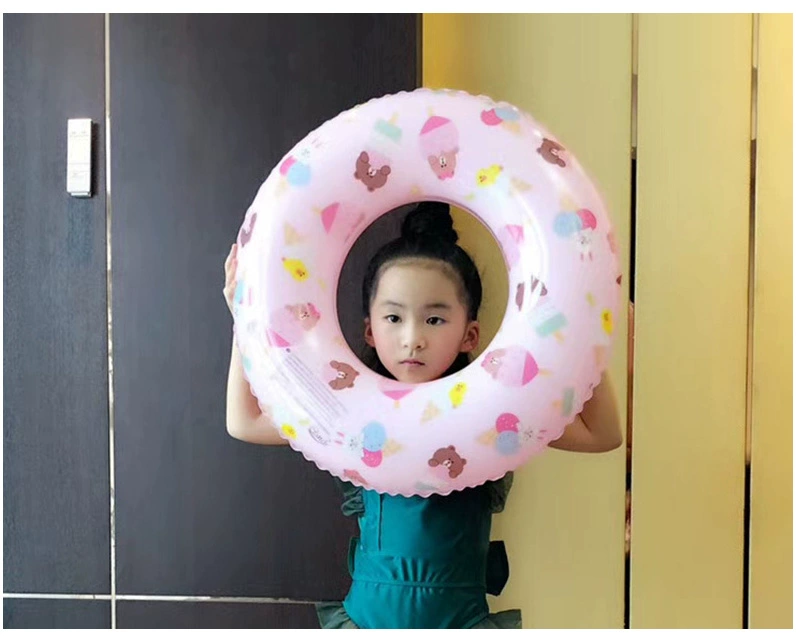 Kani thỏ cô gái bơi vòng trẻ em người lớn dày inflatable vòng bơi float phao cứu sinh người lớn tăng nách vòng