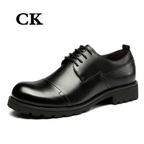 CK Business is loading bulk leather shoes leather round head derby shoes 100 hitch a mans shoes Danye Hong Kong