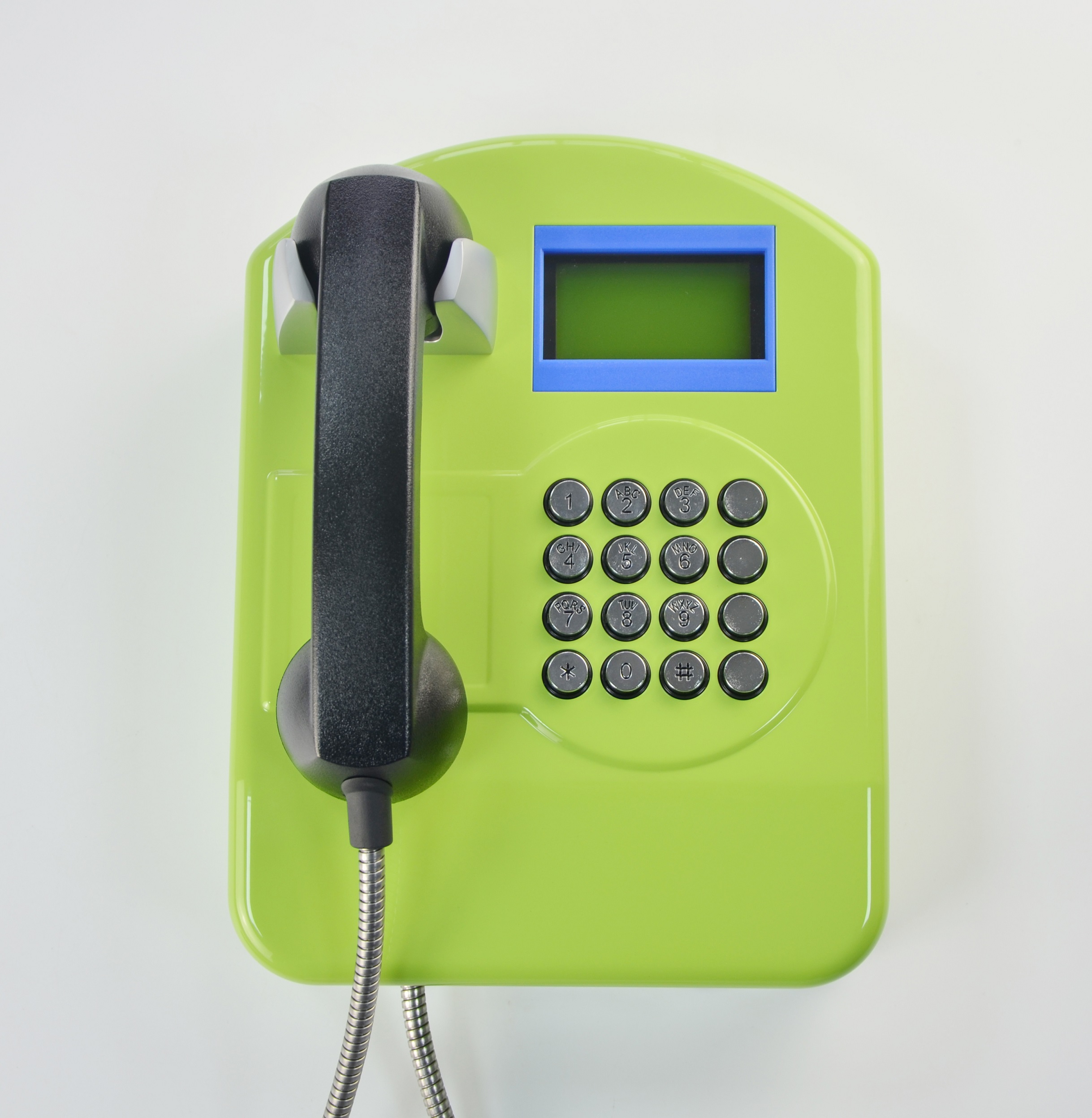 Campus Wall-mounted phone Wall-mounted Public Metal Telephone Booth Riot telephone