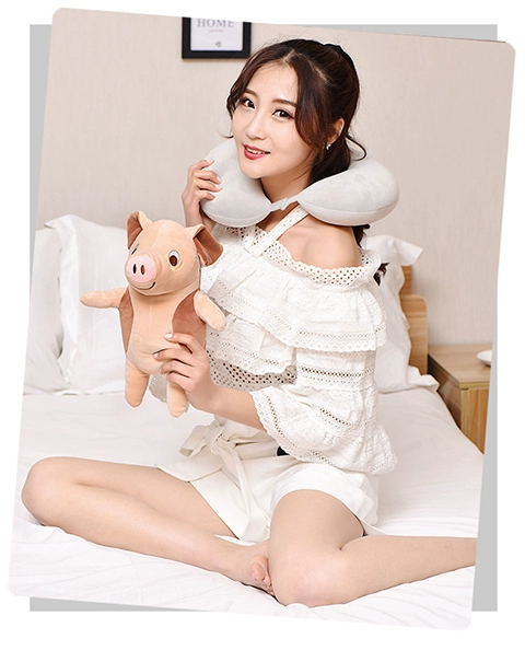 Biến dạng sáng tạo gối hình chữ U hoạt hình búp bê cổ tử cung du lịch máy bay xe cổ gối