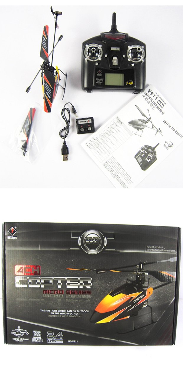 Máy bay điều khiển từ xa V911 xuyên biên giới Máy bay trực thăng 6 chuyền với máy bay RC điều khiển từ xa thế hệ đồ chơi nóng Amazon - Mô hình máy bay / Xe & mô hình tàu / Người lính mô hình / Drone Mô hình lính đặc nhiệm
