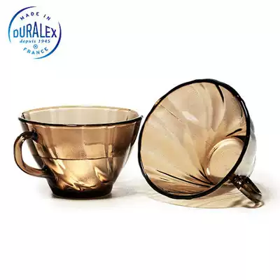 French imported high temperature resistant glass deep soup plate double ear bowl Brown Rice Bowl Bowl microwave oven mug