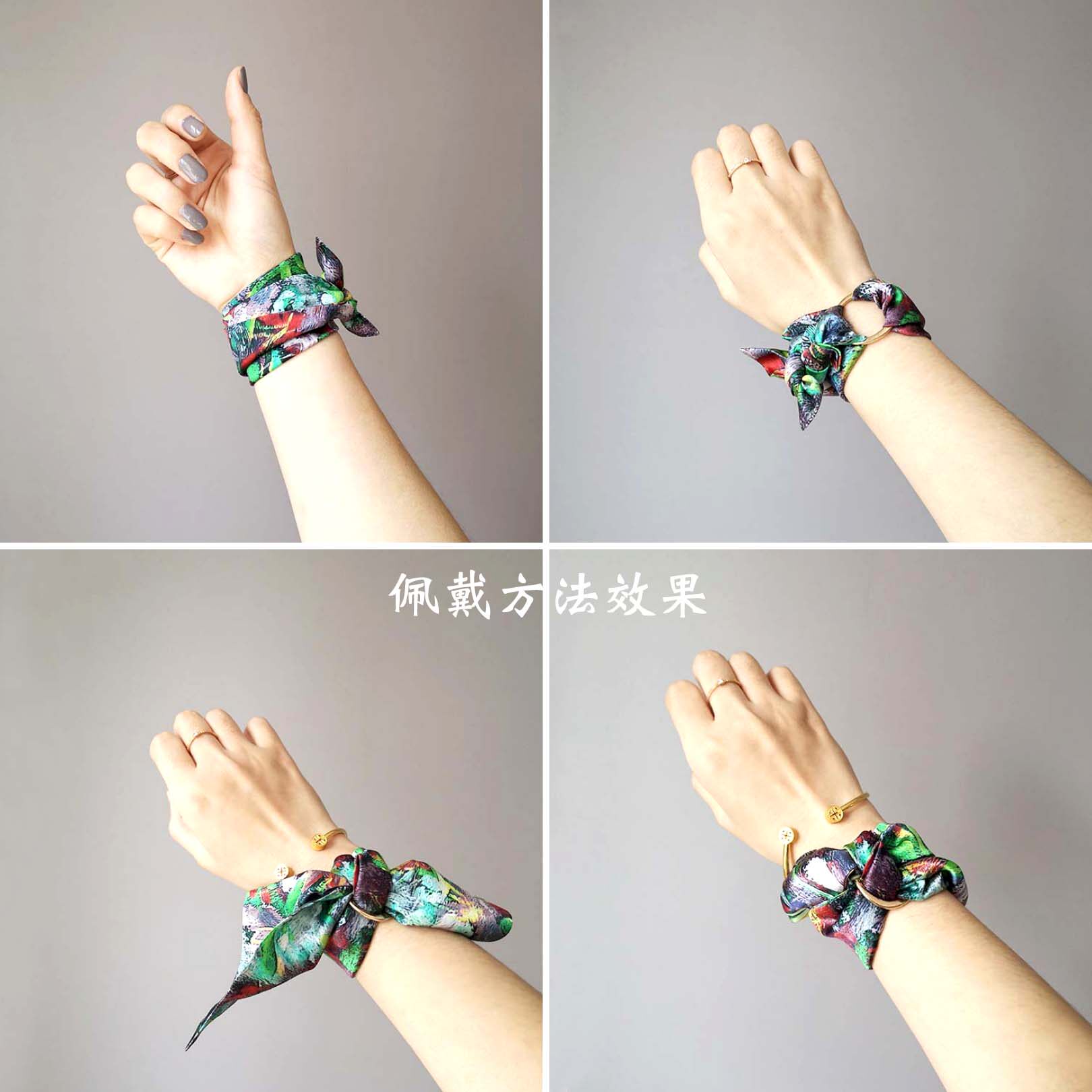 Silk satin temperament mini mini decorative small ribbon wrist scarf women's clothing with fashion super fairy beauty customization