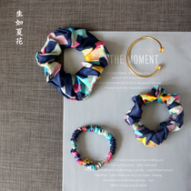 Born like summer flowers make life like summer flowers gorgeous exclusive silk Hairband niche high-end handmade hair accessories customized