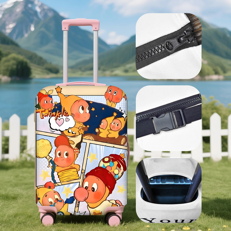 Cartoon Star Man Printed Luggage Cover 18-32inch Trolley Case Protective Cover Dustproof Unisex Cartoon Star Man Printed Luggage Cover 18-32inch Trolley Case Protective Cover Dustproof Unisex