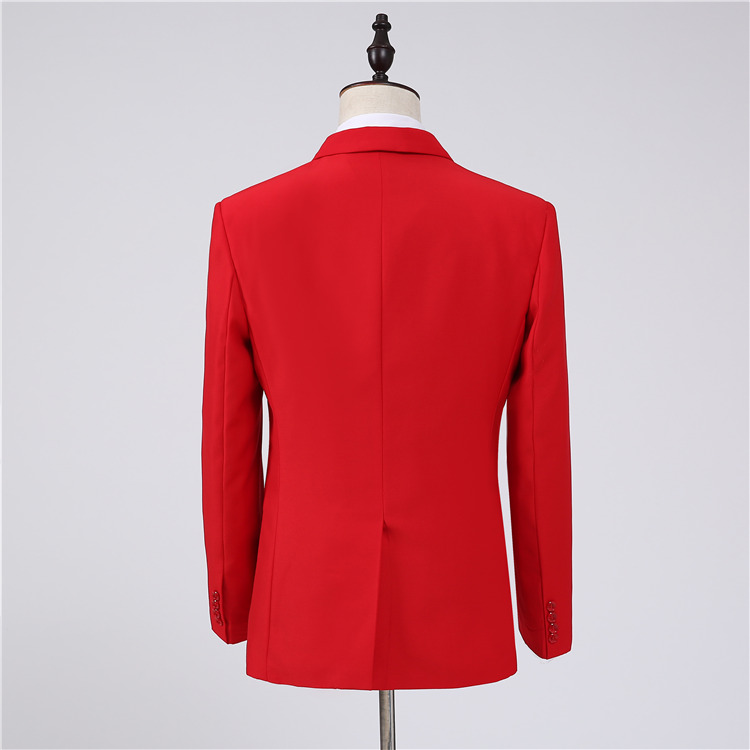 Bộ đồ vest nam khí chất chủ nhà biểu diễn sân khấu Slim Studio ảnh cưới tay áo dài đôi ngực shop quần áo nam