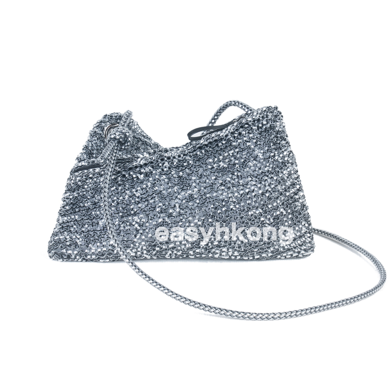 Crossbody Bag, High-End, Light Luxury, Niche, Hand-Woven Twist Bag, Crossbody Bag, Women's Bag, Medium Size, Large Capacity Bag