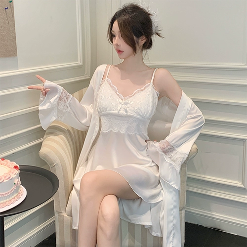 Сексуальный топ с чашечками, летняя пижама, шелковая юбка, комплект, домашняя одежда, 2025 года, по фигуре, городской стиль
