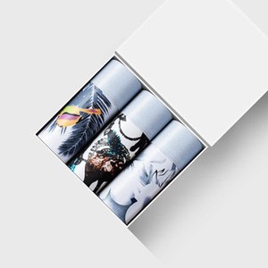 个性透气纯棉男士平角内裤3条装