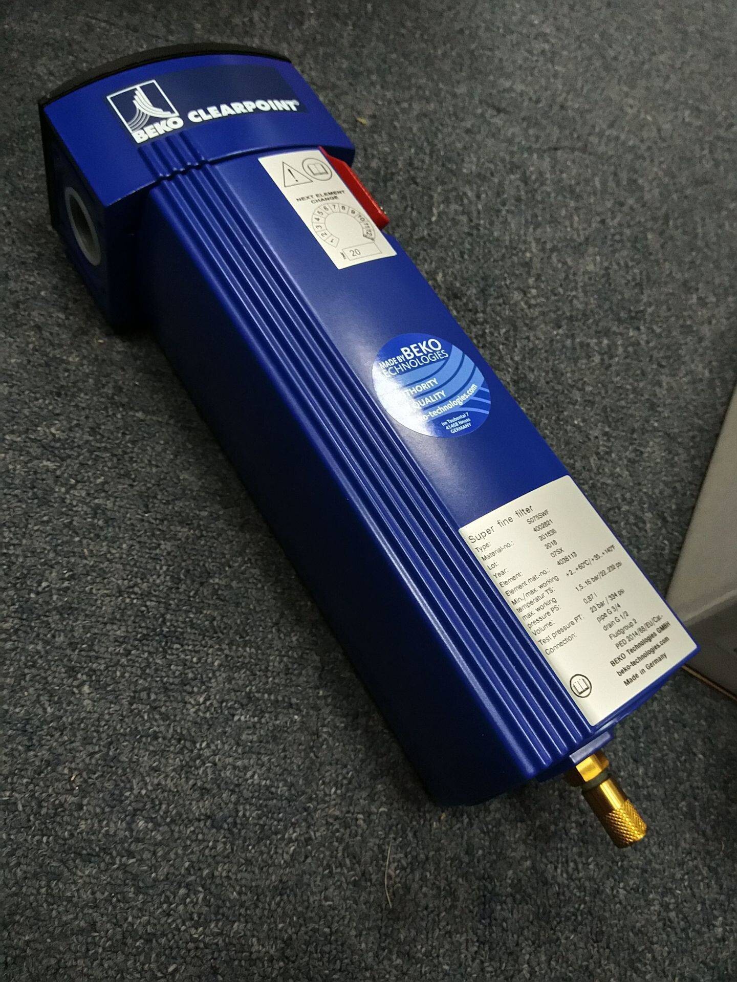 BEKO贝克欧精密过滤器S040FWF S040SWF内置浮球阀排水阀4025536