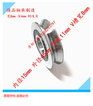  Guide bearing V-groove bearing V-groove pulley V-groove bearing V-groove pulley with v-groove bearing Slide 15*45*11