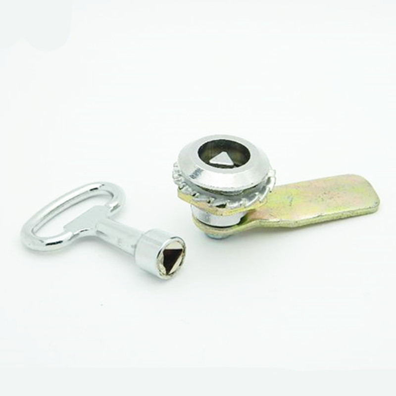 MS705-W White Turning tongue lock Power distribution box lock Power distribution cabinet lock Power distribution cabinet door lock Fire door box