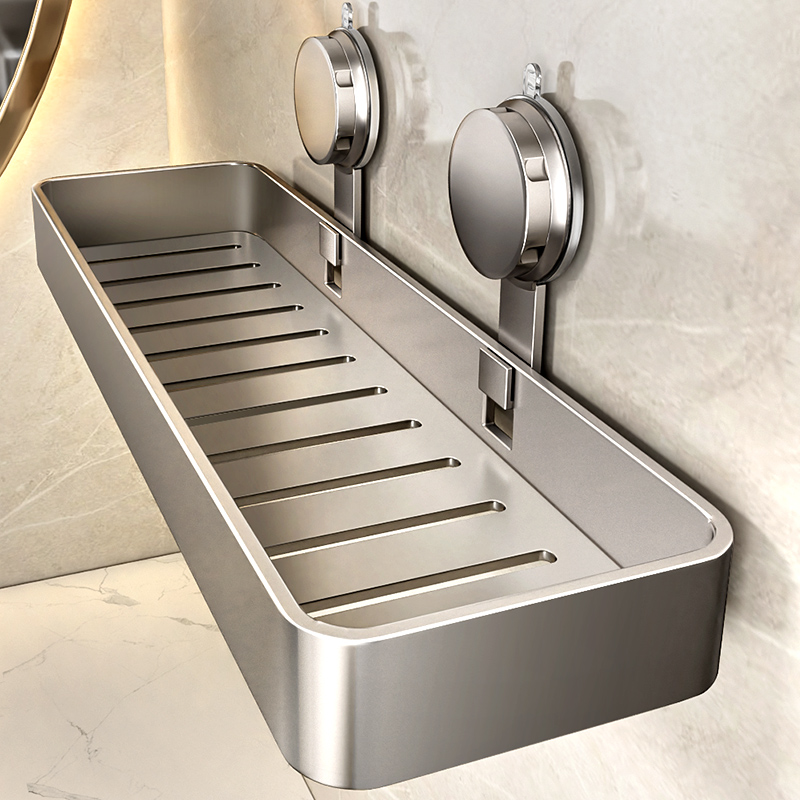 日本製MUJIE吸盤ラック浴室壁掛けパンチフリー浴室収納シンク収納ラック