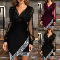 New sexy mini dress women's fashion evening party dress