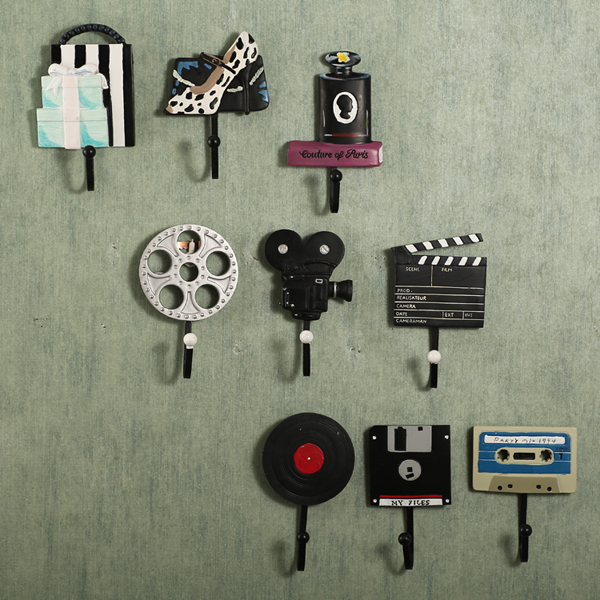 American creative decoration hook personality hanging clothes hook retro to old living room bedroom wall wall-mounted cloister hook