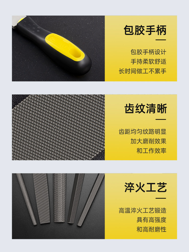 File, Grinding Tool, Rasp, High-Hardness Metal Triangular Woodworking Small Chisel, Medium-Tooth Semi-Circular Pliers