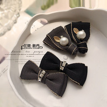 Xiao Xiangfeng fabric bow brooch fashion pearl diamond corsage women Joker coat sweater pin shawl buckle