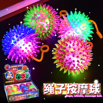 Luminous toy creative 2021 new rope massage ball flash children gift night market stalls supply toys