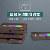 Symbiosis laminated multifunctional storage box laminated box color lead storage box pencil box pencil box pencil drawing device storage box