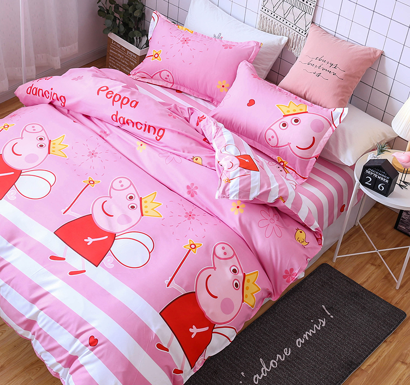 Phong cách bắc âu sọc sheets quilt bìa ký túc xá sinh viên ba mảnh bộ đồ giường bốn mảnh đặt 1.5 1.8 2 m meter