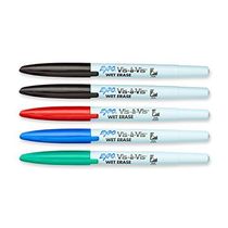 Expo Vis-A-Vis Wet-Erase Markers water soluble pen wet wipe number pen