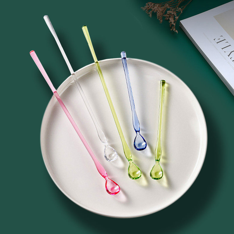 Coffee stirring rod household milk powder stirring spoon long handle plastic bar drink juice stirring rod cocktail bar short